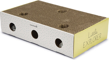 Beeztees | kitten krabplank box riva geel wit