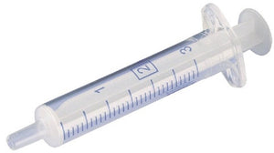 Merkloos sans marque wegwerp injectiespuit 2 ml met luer lock | 2-delig | 100 stuks