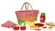 Playwood - rieten picknickmand inclusief inhoud