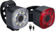 Bbb cycling spirit minilamp fietsverlichting set - fietsverlichting usb oplaadbaar - 30 lumen voorlicht 12 lumen achterlicht - waterdicht - lange accuduur - bls-227