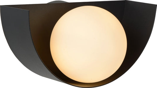 Lucide benni - wandlamp - 1xg9 - zwart
