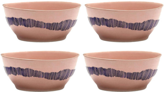Serax - ottolenghi feast - kom s - roze blauw - 16 ø - 4 stuks