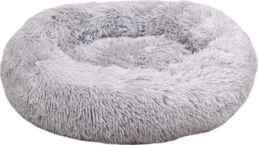 Flamingo hondenmand donut rond lichtgrijs 50cm
