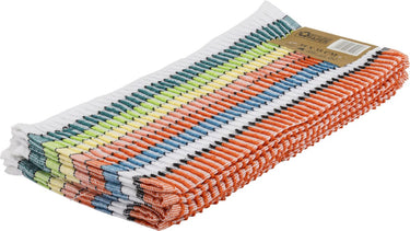 Q-connect vaatdoek 80% katoen multicolor - 6 stuks - 35 x 35 cm