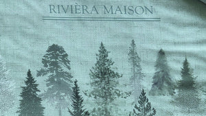 Riviera maison rivièra maison foggy forest dekbedovertrek - tweepersoons - 200 x 200 220 cm - groen