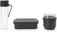 Brabantia make take ontbijt- en lunchset - 3-delig - kunststof - dark grey