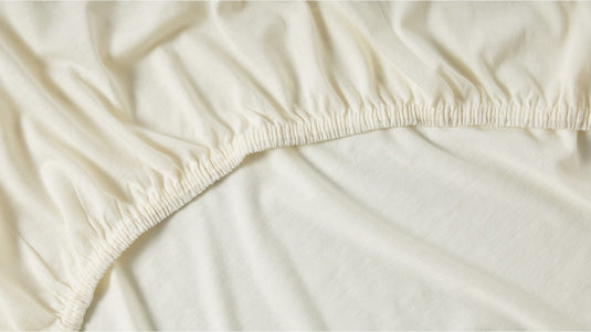 Cinderella single-split topper jersey 180 x 200 210cm (04) ivory (tot 15cm)