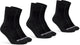 Gripgrab - lightweight sl 3pack performance zomer fietssokken 3 paar coolmax wielersport sokken regular cut - zwart - unisex - maat m (41-44)