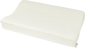 Meyco baby uni aankleedkussenhoes - pre-washed hydrofiel - offwhite - 50x70cm