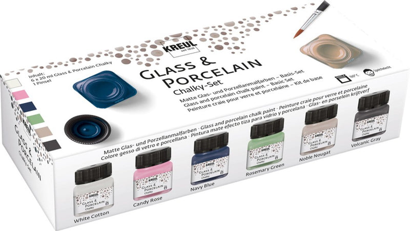 ギャラリービューアに画像をロードする, Creativ company glas- en porseleinverf kalk kleur, 6st.
