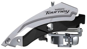 Shimano tourney fd-ty601-l6 voorderailleur 3x6 7 8-speed – top swing, dual pull, 34,9 31,8 mm