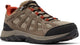 Columbia redmond iii waterproof heren wandelschoenen - pebble, dark sienna