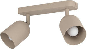 Eglo tilston spot - e14 - 28 cm - zandkleur beige crème - kantelbaar