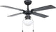 Eglo fortaleza plafondventilator met lamp - ø 106,6 cm - 3 snelheden - ac longer life - zwart bruin