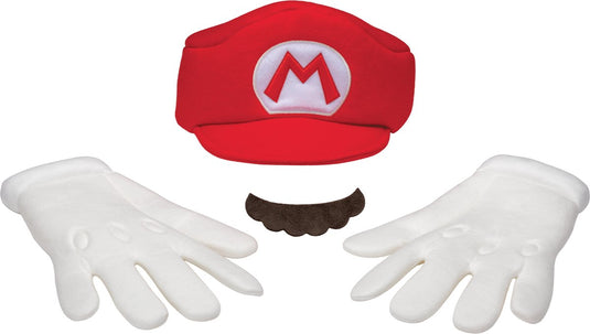 Disguise nintendo - super mario bros, mario elevated volwassenen accessoireset, maat one size