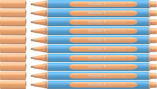 Schneider schrijfwaren schneider balpen - slider edge pastel - xb - pastel peach - 10 stuks - s-152226-10