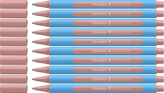 Schneider schrijfwaren schneider balpen - slider edge pastel - penpunt xb - pastel blush - 10 stuks - s-152236-10