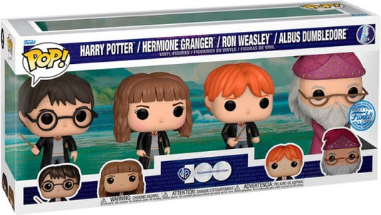 Funko pop! 4-pack harry potter hermoine ron albus dumbledore - special edition warner bros