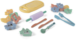 Dantoy klei gereedschap en accessoires pastel 18-delig speelgoedset.