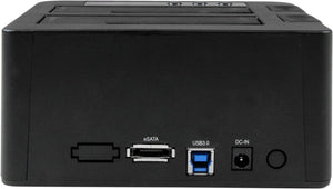 Startech esata harde-schijfduplicatordock – usb 3.0 hdd-kloner - sata iii 6 gbp s - zwart