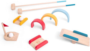 Bs toys houten golfset - buitenspeelgoed voor kinderen - minigolf - midgetgolf - golfset kinderen - buiten speelgoed - buitenspel - buiten spellen - tuin speelgoed - houten speelgoed - cadeau kind