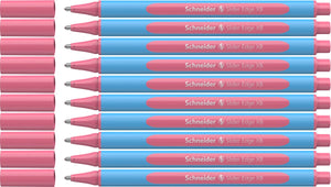 Schneider schrijfwaren schneider balpen - slider edge pastel - penpunt xb - schrijfkleur pastel flamingo - 10 stuks - s-152222-10
