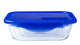 Pyrex - cook go schaal set van 7 stuks - borosilicaatglas - transparant blauw