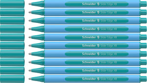 Schneider schrijfwaren schneider balpen - slider edge pastel - xb - pastel ocean - 10 stuks - s-152234-10