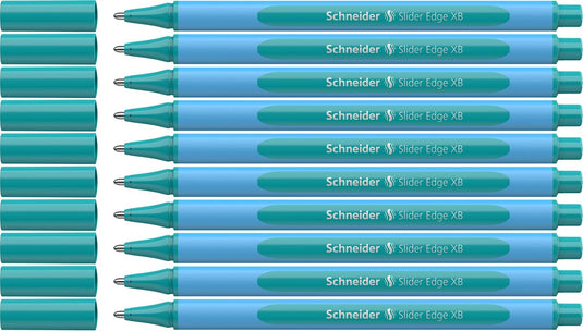 Schneider schrijfwaren schneider balpen - slider edge pastel - xb - pastel ocean - 10 stuks - s-152234-10