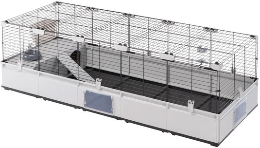 Ferplast modular 4 kooi - kooi hok - 179x72x56 cm zwart grijs