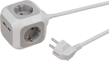 Brennenstuhl alea-power usb-charger stekkerblok 4-voudig, 1,4m h05vv-f 3g1,5