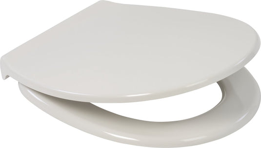 Plieger royal toiletbril - universele vorm wc bril - duroplast - wit - met deksel - rvs bevestiging - met softclose