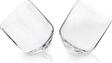 Viski rolling whiskeyglas - kristal - 354ml - 2 stuks