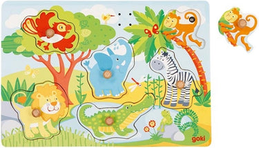Goki steekpuzzel - zoodieren