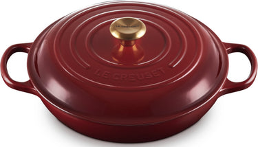 Le creuset braadpan - 30cm - campagnard garnet