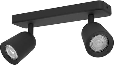 Eglo camaldoli spot - gu10 - 30 cm - zwart - kantelbaar