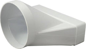 Europlast rechthoekig kunststof verloop ø125mm - 220x55mm - ksd25-125