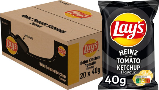 Lay's heinz tomaten ketchup - chips - 20 x 40 gram