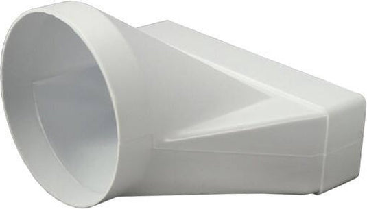 Europlast rechthoekig kunststof verloop ø125mm - 220x55mm - ksd25-125