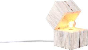 Trio treasure - tafellamp - wit - incl. 1x e14 10w - snoerschakelaar