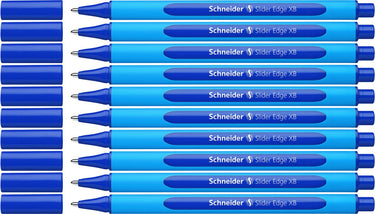 Schneider schrijfwaren schneider balpen - slider edge - penpunt xb - blauw - 10 stuks - s-152203-10