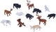 Mojo wildlife mini bosdieren speelset, 12dlg. - 380054
