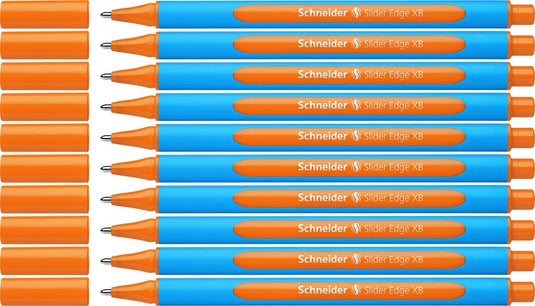 Schneider schrijfwaren schneider balpen - slider edge - xb - oranje - 10 stuks - s-152206-10