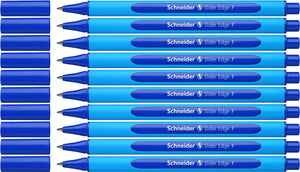 Schneider schrijfwaren schneider balpen - slider edge - penpunt f - schrijfkleur blauw - 10 stuks - s-152003-10