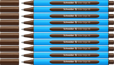Schneider schrijfwaren schneider balpen - slider edge - xb - bruin - 10 stuks - s-152207-10