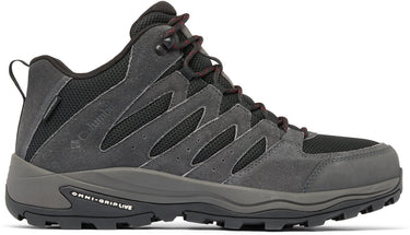 Columbia redmond™ iv mid waterproof heren wandelschoenen - black, mountain red