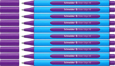Schneider schrijfwaren schneider balpen - slider edge - xb - paars - 10 stuks - s-152208-10