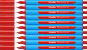 Schneider schrijfwaren schneider balpen - slider edge - penpunt m - schrijfkleur rood - 10 stuks - s-152102-10
