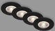 Briloner kulana - set van 4 led inbouwspots - dimbaar - badkamerverlichting - ø9 cm - ip44 - 4.9 w - 480 lm - 3.000 k - zwart