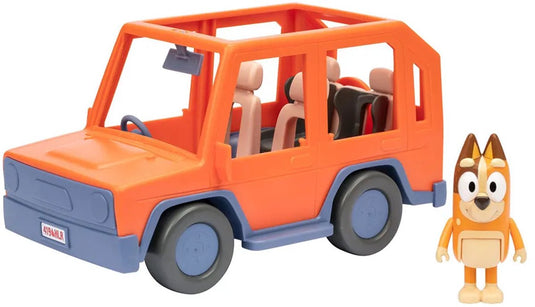Moose toys bluey - heeler familie 4wd speelauto - incl. chilli speelfiguur en accessoires - speelset